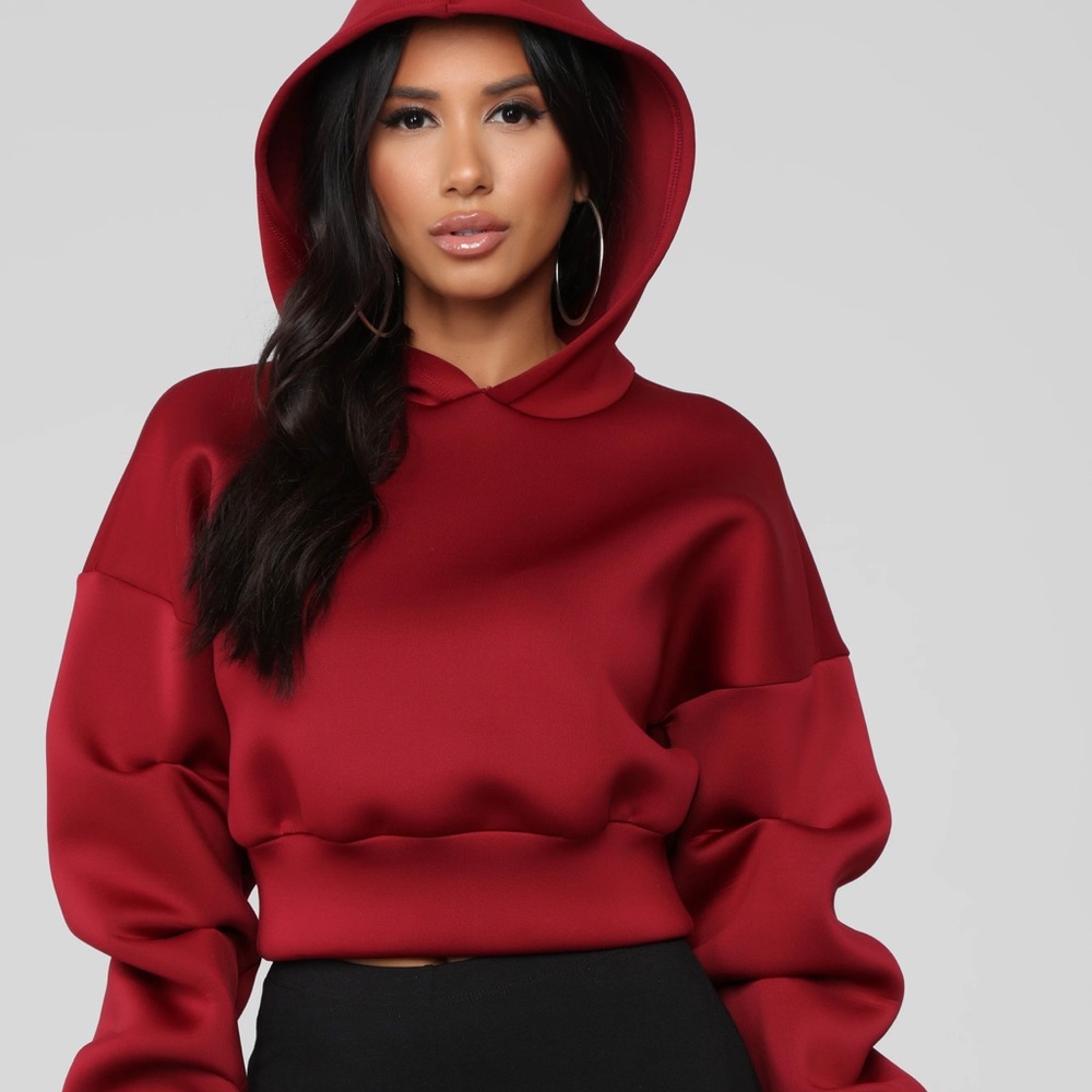 Cropped hoodie